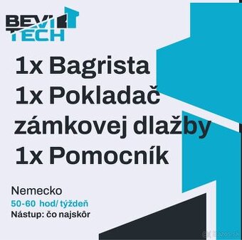 Bagrista , Pokladač zámkovej dlažby, Pomocník