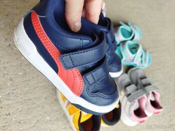 detské botasky Puma, č. 23, Adidas č. 22
