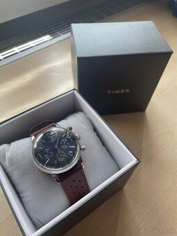 Timex Marlin Chronograph Tachymeter 40mm s koženným náramkom