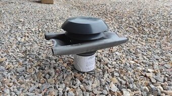 CTA - Strešný prechod plastový - 125mm - Čierna - Golier olo
