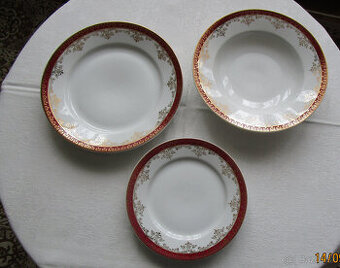 Predám sadu tanierov, karlovarský porcelán