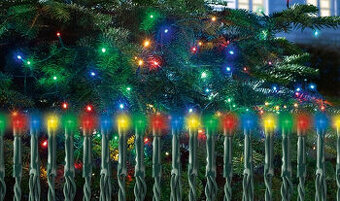 Predám 20 m vianočnú 100 LED reťaz - 8 funkcií + časovač