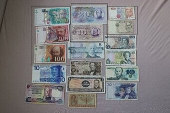 Rôzne bankovky z obehu