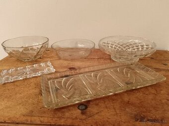 Staré sklo - rôzne nádoby