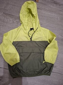 Olivovo - zelená bunda s kapuckou proti vetru