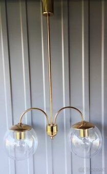 Retro luster s 2 sklenenými tienidlami