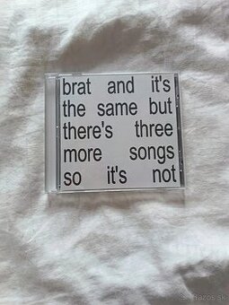 brat and it's the same but there's three more songs...