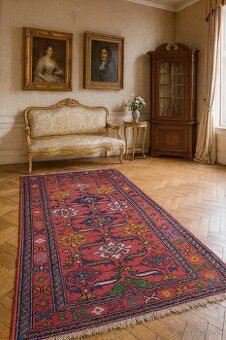 AKCIA ⭐Starožitný ručne viazaný koberec Karaja 260x140⭐