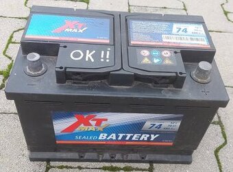 Autobatéria XT MAX 74Ah/680A | TOP STAV, Testovaná | Len 49€
