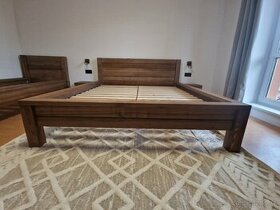 Jaseňová manželská postel nepoužitá