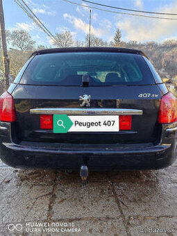 Kompletné kufrové dvere Peugeot 407SW