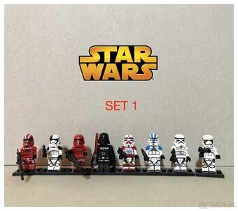 Rôzne figúrky Star Wars 1 (8ks) typ lego - nové