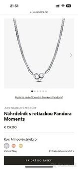 Pandora náhrdelník