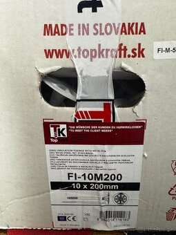 Fasádne natĺkacie hmoždinky s kovovým tŕňom
