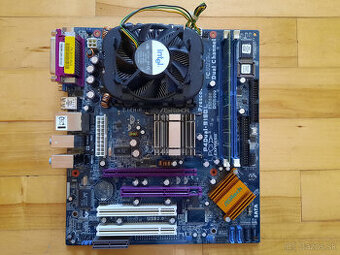 Retro doska Asrock P4Dual-915GL + CPU + RAM