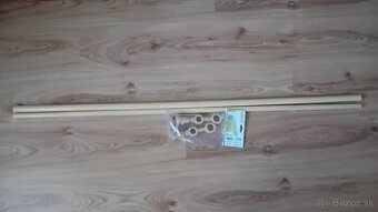 dvoj-garníža 130 cm drevo svetlý buk
