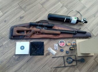Predám komplet - PCP vzduchovka Kral Arms NISH W 5,5.......