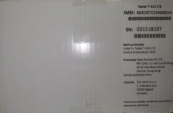 Nový nepoužívaný plne funkčný stolový Tablet T-412 LTE EET.