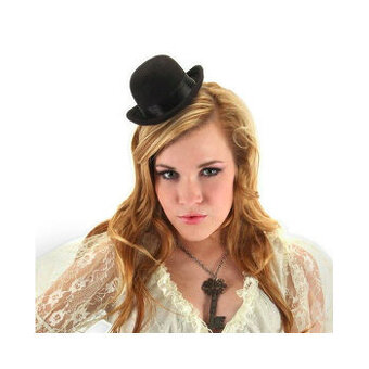 Mini klobúk - čierny - 1