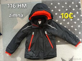 Dievcenska zimna sportova bunda 116