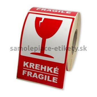 Etikety 80x120 mm KREHKÉ / FRAGILE ( 500 ks )