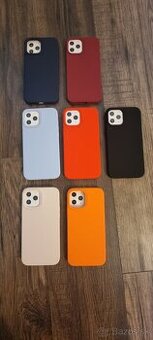 Zadný ochranný kryt iPhone 12/12 Pro/12 pr Max - Plast/Semiš