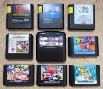 staré originálne hry na Sega Mega Drive I/II