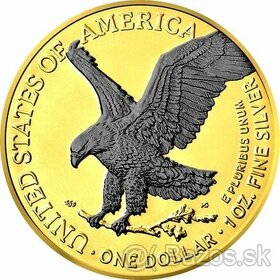 Investicne striebro mince minca Americký Orol