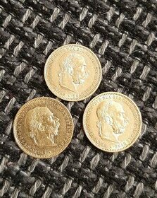 Zlaté mince 10 koruny