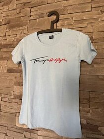 Dámske bledomodré tričko Tommy Hilfiger