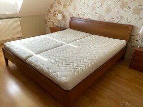 Manželská posteľ 180x200 cm s matracmi