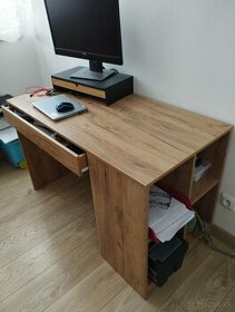 Pracovný stôl s policou a zásuvkou 120x60x75 (š,h,v)