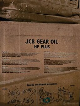 JCB originálne oleje – ATF, GEAR OIL HP PLUS, HP 90 – 20L ba