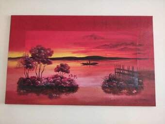 Predam obraz cca 110x80 - drevovláknitá doska