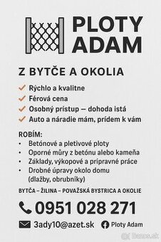 Ploty a iné drobné stavebné úpravy - 1