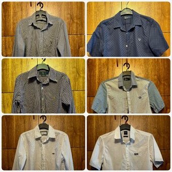Pánska košeľa Ralph Lauren, Lacoste, Fred Perry, Hugo Boss