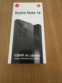 Redmi Note 14 Midnight Black, 6GB RAM/128GB ROM