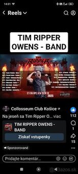 Tim Ripper Owens Band, 22.11.2025,Nitra