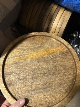 Drevené servírovacie podnosy – sada (viac kusov)