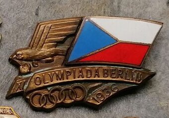 Odznak, odznaky- Slovenský štát. Staré športové odznaky.