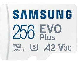 Predám Samsung MicroSDXC 256 GB EVO Plus + SD adaptér