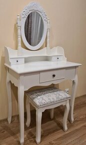 Toaletný stolík + taburetka Therese - 1