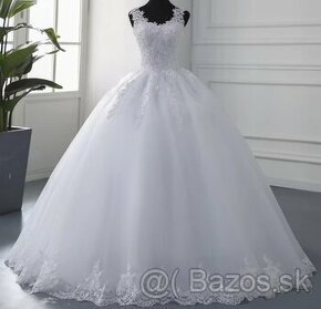 Elegantné svadobné šaty,velkost 38