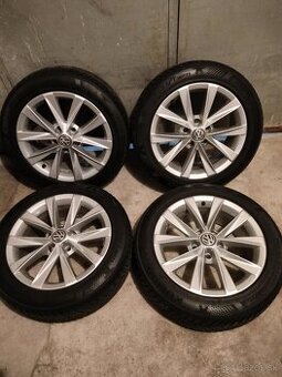 4ks alu disky orig. Vw 5x112 R17 pneu 205/55 R17 8mm