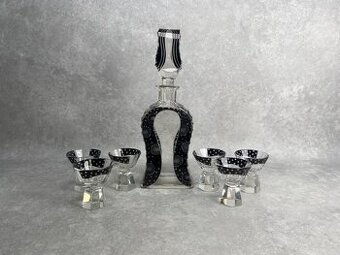 Art deco likérový set Karel Palda