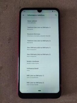 Motorola moto E6 plus; 4GB/64GB, DUAL SIM, Android 9