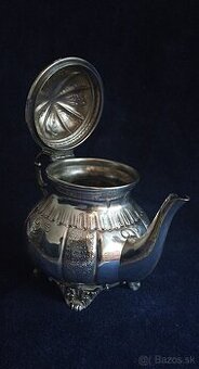 Investičné Striebro–kávová/čajová kanvica–Taliansko-440g-685