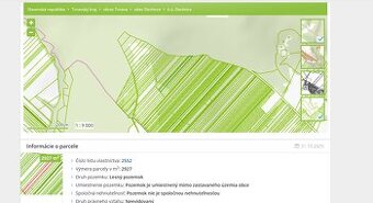 Prodej spoluvlastnického podielu lesného pozemku Dechtice