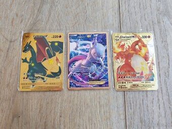 Kovové Pokémon karty