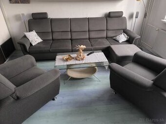 Sedacia suprava + kreslá + taburet